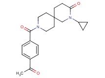 9-(4-acetylbenzoyl)-2-cyclopropyl-2,9-diazaspiro[5.5]undecan-3-one