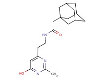 2-(1-adamantyl)-N-[2-(6-hydroxy-2-methylpyrimidin-4-yl)ethyl]acetamide