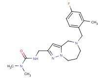 N'-{[5-(4-fluoro-2-methylbenzyl)-5,6,7,8-tetrahydro-4H-pyrazolo[1,5-a][1,4]diazepin-2-yl]methyl}-N,N-dimethylurea