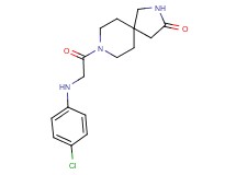 8-{[(4-chlorophenyl)amino]acetyl}-2,8-diazaspiro[4.5]decan-3-one