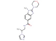 N-[2-(1H-imidazol-1-yl)propyl]-1-methyl-2-(4-morpholinyl)-1H-benzimidazole-5-carboxamide