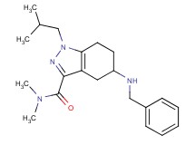 5-(benzylamino)-1-isobutyl-N,N-dimethyl-4,5,6,7-tetrahydro-1H-indazole-3-carboxamide