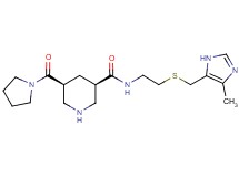 (3R*,5S*)-N-(2-{[(4-methyl-1H-imidazol-5-yl)methyl]thio}ethyl)-5-(pyrrolidin-1-ylcarbonyl)piperidine-3-carboxamide