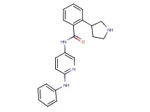 N-(6-anilino-3-pyridinyl)-2-(3-pyrrolidinyl)benzamide