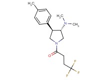 (3S*,4R*)-N,N-dimethyl-4-(4-methylphenyl)-1-(4,4,4-trifluorobutanoyl)pyrrolidin-3-amine