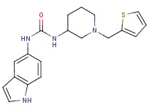 N-1H-indol-5-yl-N'-[1-(2-thienylmethyl)piperidin-3-yl]urea