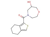 4-(4,5,6,7-tetrahydro-2-benzothien-1-ylcarbonyl)-1,4-oxazepan-6-ol