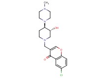 6-chloro-3-{[(3R*,4R*)-3-hydroxy-4-(4-methyl-1-piperazinyl)-1-piperidinyl]methyl}-4H-chromen-4-one