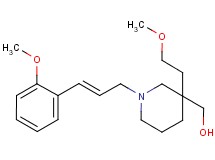 {3-(2-methoxyethyl)-1-[(2E)-3-(2-methoxyphenyl)-2-propen-1-yl]-3-piperidinyl}methanol