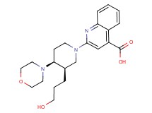 2-[(3R*,4S*)-3-(3-hydroxypropyl)-4-morpholin-4-ylpiperidin-1-yl]quinoline-4-carboxylic acid