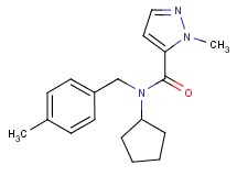 N-cyclopentyl-1-methyl-N-(4-methylbenzyl)-1H-pyrazole-5-carboxamide