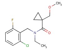 N-(2-chloro-6-fluorobenzyl)-N-ethyl-1-(methoxymethyl)cyclopropanecarboxamide