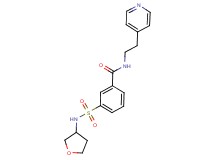 N-(2-pyridin-4-ylethyl)-3-[(tetrahydrofuran-3-ylamino)sulfonyl]benzamide