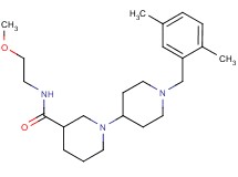 1'-(2,5-dimethylbenzyl)-N-(2-methoxyethyl)-1,4'-bipiperidine-3-carboxamide
