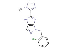 1-(2-chlorobenzyl)-5-(1-methyl-1H-imidazol-2-yl)-1,4-dihydroimidazo[4,5-c]pyrazole