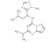 5-isopropyl-N-[3-methyl-1-(1-methyl-1H-1,2,4-triazol-5-yl)butyl]pyrazolo[1,5-a]pyrimidin-7-amine