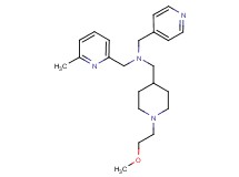 1-[1-(2-methoxyethyl)-4-piperidinyl]-N-[(6-methyl-2-pyridinyl)methyl]-N-(4-pyridinylmethyl)methanamine