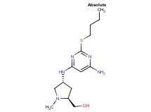 ((2S,4R)-4-{[6-amino-2-(butylthio)pyrimidin-4-yl]amino}-1-methylpyrrolidin-2-yl)methanol