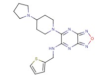 6-[4-(1-pyrrolidinyl)-1-piperidinyl]-N-(2-thienylmethyl)[1,2,5]oxadiazolo[3,4-b]pyrazin-5-amine