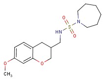 N-[(7-methoxy-3,4-dihydro-2H-chromen-3-yl)methyl]azepane-1-sulfonamide