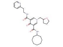N-cyclooctyl-4-oxo-N'-[2-(2-pyridinyl)ethyl]-1-(tetrahydro-2-furanylmethyl)-1,4-dihydro-3,5-pyridinedicarboxamide