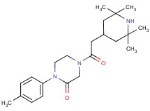 1-(4-methylphenyl)-4-[(2,2,6,6-tetramethyl-4-piperidinyl)acetyl]-2-piperazinone