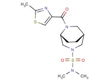 (1R*,5R*)-N,N-dimethyl-6-[(2-methyl-1,3-thiazol-4-yl)carbonyl]-3,6-diazabicyclo[3.2.2]nonane-3-sulfonamide