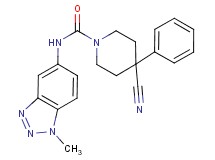 4-cyano-N-(1-methyl-1H-1,2,3-benzotriazol-5-yl)-4-phenylpiperidine-1-carboxamide