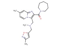 1-[2-(1-azepanylcarbonyl)-7-methylimidazo[1,2-a]pyridin-3-yl]-N-methyl-N-[(3-methyl-5-isoxazolyl)methyl]methanamine