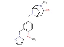 (1S*,6R*)-9-[4-methoxy-3-(1H-pyrazol-1-ylmethyl)benzyl]-3-methyl-3,9-diazabicyclo[4.2.1]nonan-4-one