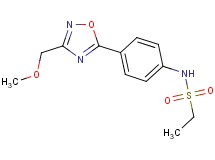 N-{4-[3-(methoxymethyl)-1,2,4-oxadiazol-5-yl]phenyl}ethanesulfonamide