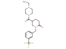 5-[(4-ethyl-1-piperazinyl)carbonyl]-1-[3-(trifluoromethyl)benzyl]-2-piperidinone
