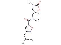 7-[(3-isobutyl-5-isoxazolyl)carbonyl]-3-methyl-1-oxa-3,7-diazaspiro[4.5]decan-2-one
