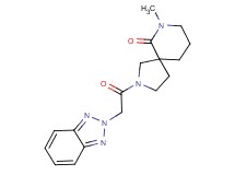 2-(2H-1,2,3-benzotriazol-2-ylacetyl)-7-methyl-2,7-diazaspiro[4.5]decan-6-one