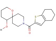 9-(4,5,6,7-tetrahydro-1-benzothien-2-ylcarbonyl)-1-oxa-9-azaspiro[5.5]undecan-5-ol