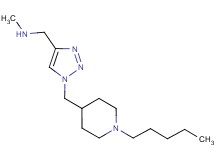 N-methyl-1-{1-[(1-pentylpiperidin-4-yl)methyl]-1H-1,2,3-triazol-4-yl}methanamine