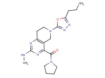 N-methyl-6-(5-propyl-1,3,4-oxadiazol-2-yl)-4-(pyrrolidin-1-ylcarbonyl)-5,6,7,8-tetrahydropyrido[4,3-d]pyrimidin-2-amine