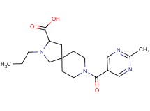 8-[(2-methyl-5-pyrimidinyl)carbonyl]-2-propyl-2,8-diazaspiro[4.5]decane-3-carboxylic acid