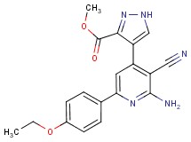 methyl 4-[2-amino-3-cyano-6-(4-ethoxyphenyl)pyridin-4-yl]-1H-pyrazole-3-carboxylate