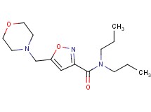 5-(morpholin-4-ylmethyl)-N,N-dipropylisoxazole-3-carboxamide