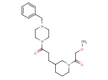 1-benzyl-4-{3-[1-(methoxyacetyl)piperidin-3-yl]propanoyl}piperazine