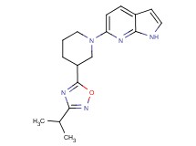 6-[3-(3-isopropyl-1,2,4-oxadiazol-5-yl)piperidin-1-yl]-1H-pyrrolo[2,3-b]pyridine