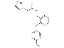 2-(1H-imidazol-1-yl)-N-({2-[(6-methyl-3-pyridinyl)oxy]-3-pyridinyl}methyl)acetamide