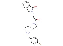 2-{3-[7-(4-fluorobenzyl)-2,7-diazaspiro[4.5]dec-2-yl]-3-oxopropyl}-1-isoindolinone