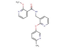 2-methoxy-N-({2-[(6-methyl-3-pyridinyl)oxy]-3-pyridinyl}methyl)nicotinamide