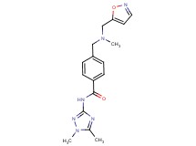 N-(1,5-dimethyl-1H-1,2,4-triazol-3-yl)-4-{[(isoxazol-5-ylmethyl)(methyl)amino]methyl}benzamide