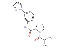 1-isobutyryl-N-[3-(1H-pyrazol-1-yl)phenyl]prolinamide
