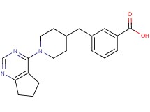 3-{[1-(6,7-dihydro-5H-cyclopenta[d]pyrimidin-4-yl)-4-piperidinyl]methyl}benzoic acid
