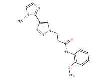 N-(2-methoxyphenyl)-3-[4-(1-methyl-1H-imidazol-2-yl)-1H-1,2,3-triazol-1-yl]propanamide