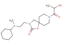 3-{2-[cyclohexyl(methyl)amino]ethyl}-8-lactoyl-1-oxa-3,8-diazaspiro[4.5]decan-2-one